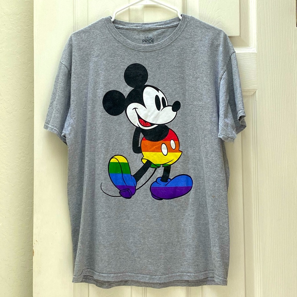 DISNEY | Unisex Mickey Mouse Rainbow T-shirt Large (42/44) - Picture 4 of 9